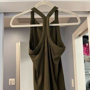 LOFT olive green size small racerback bodysuit